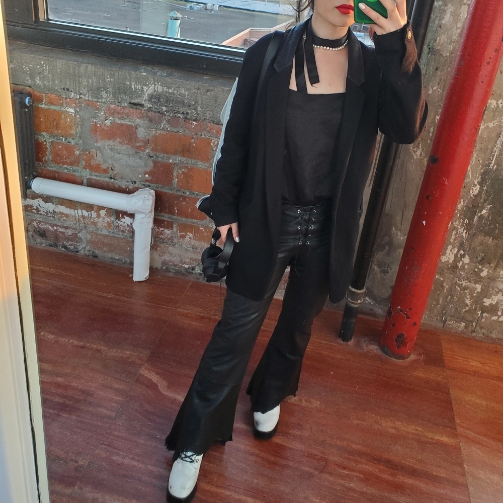 Daisy leather trousers